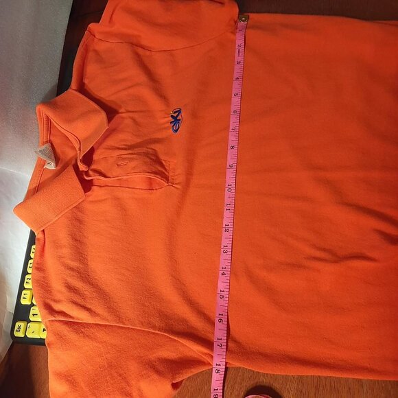 Vintage Stedman by Hanes Men's EKI Polo Orange Size M (38-40) PreLoved - Picture 4 of 5